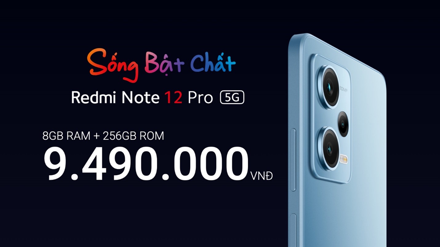 Xiaomi ra mắt dòng Redmi Note 12, cùng MONO truyền cảm hứng “Sống Bật Chất” cho thế hệ trẻ Việt Nam