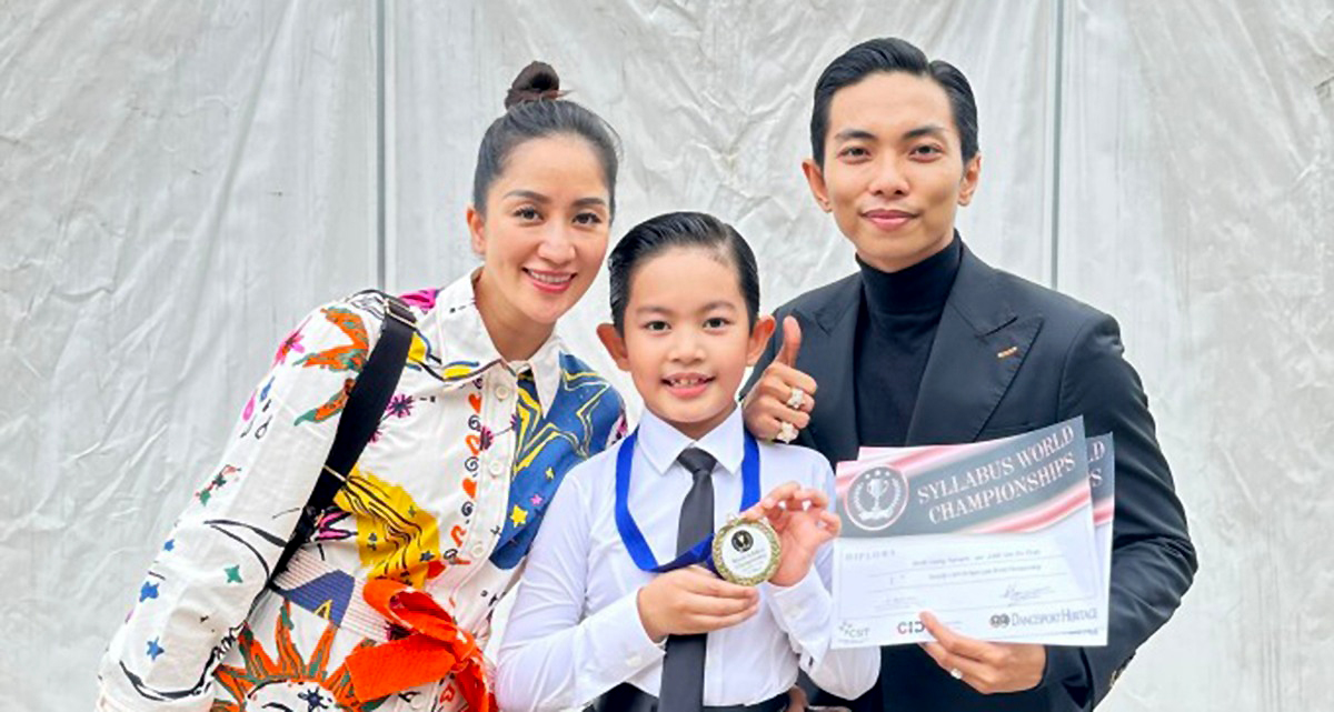 Con trai Khánh Thi đoạt huy chương vàng môn dancesport