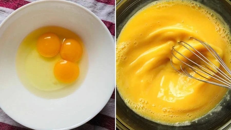 Rán trứng đừng chỉ đổ mắm: Thêm vào 1 thứ trứng nở phồng, vàng ruộm